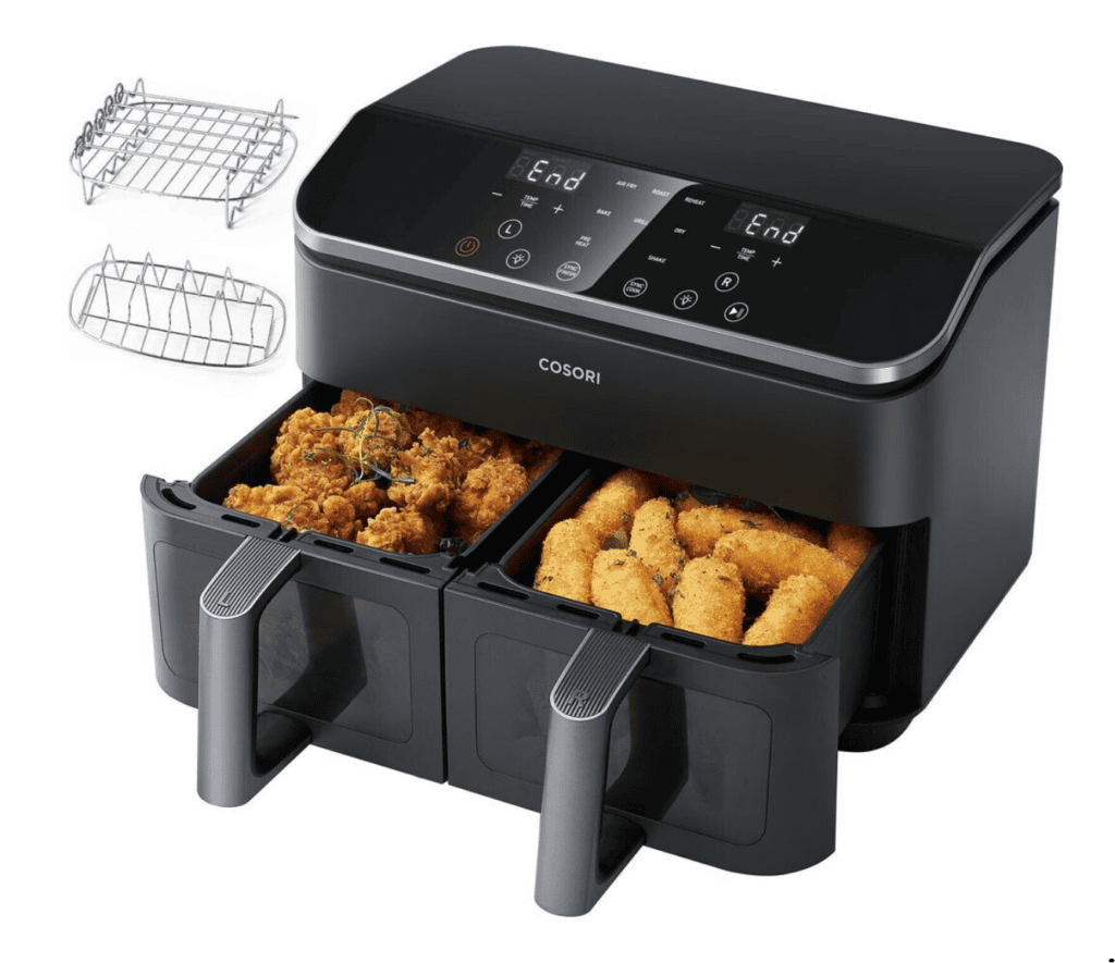 Cosori Dual Basket con rejillas