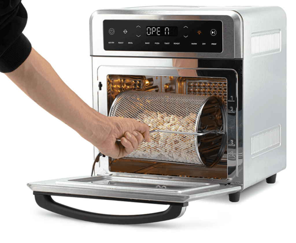 Cosori Air Fryer Oven haciendo palomitas