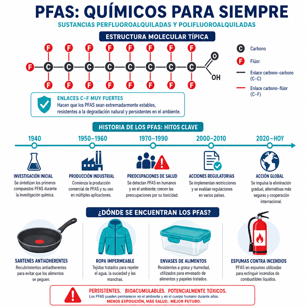 Que son los pfas, desde cuando se usan y en que se utilizan